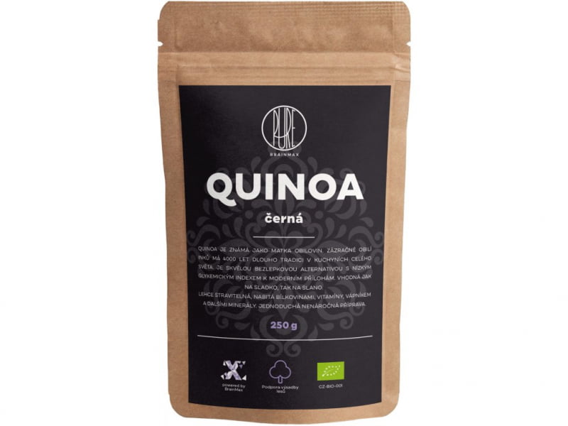BrainMax Pure Quinoa BIO, černá, 250 g